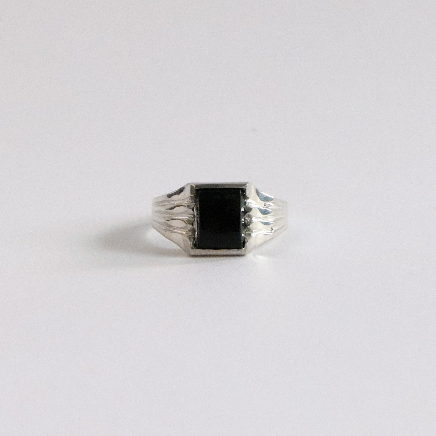 Sterling Silver Onyx Ring