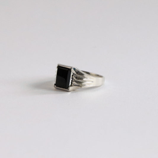 Sterling Silver Onyx Ring