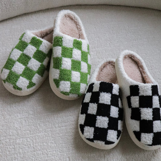 Checkered Slippers
